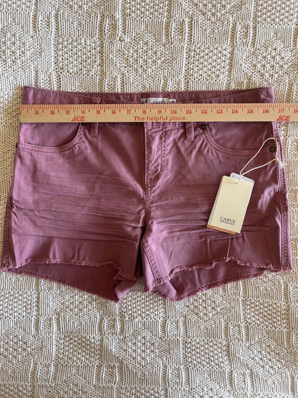 NWT Carve Designs Oahu 4" Twill Short in Orchid Sz 8 - Picture 8 of 13